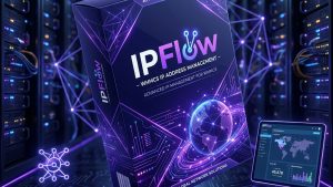 IPFlow WHMCS IP Management Software Box 3D Mockup